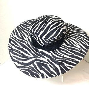 70’s Style Zebra Pimp Big Daddy Hat Vtg